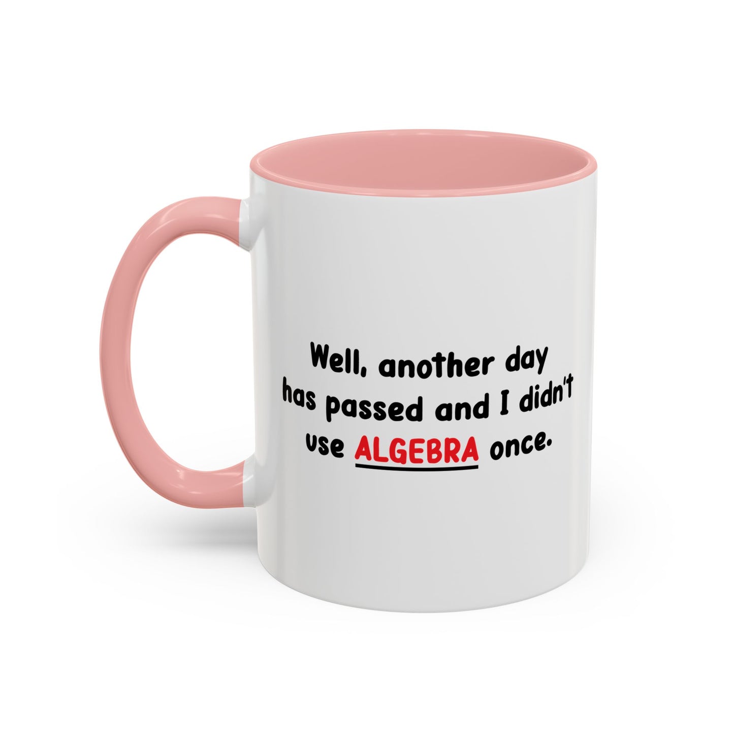 DIDN'T USE ALGEBRA ONCE Accent BiColor Funny Sarcastic Mug