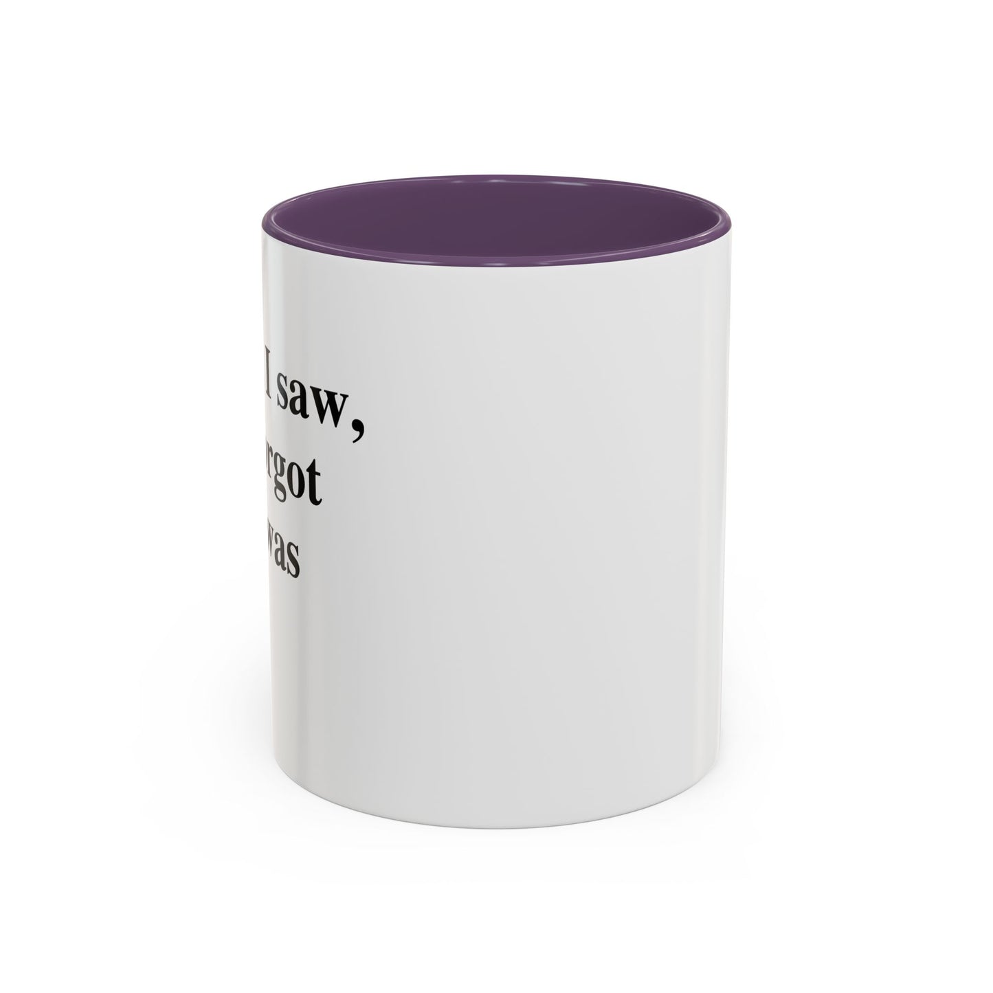 I CAME, I SAW, Accent BiColor Funny Sarcastic Mug