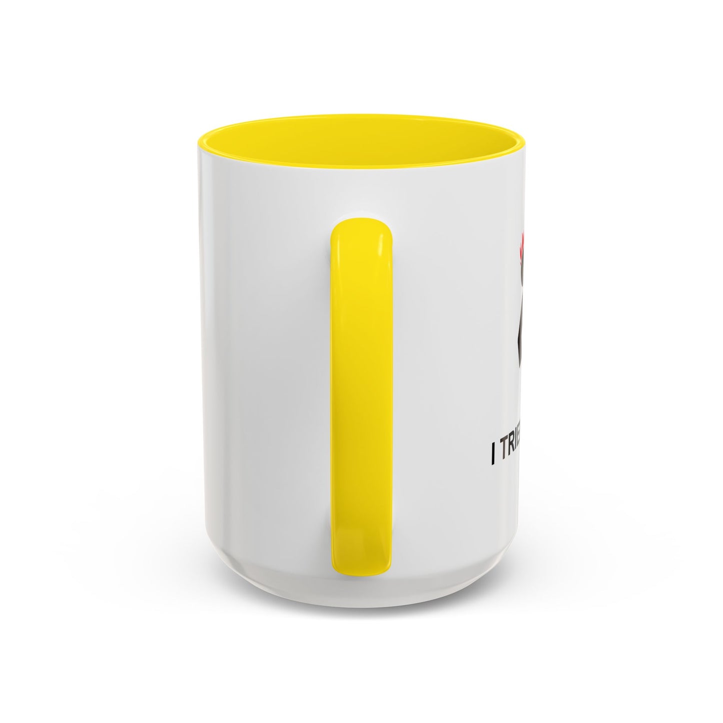 I TRIED IT AT HOME Accent BiColor Funny Sarcastic Mug