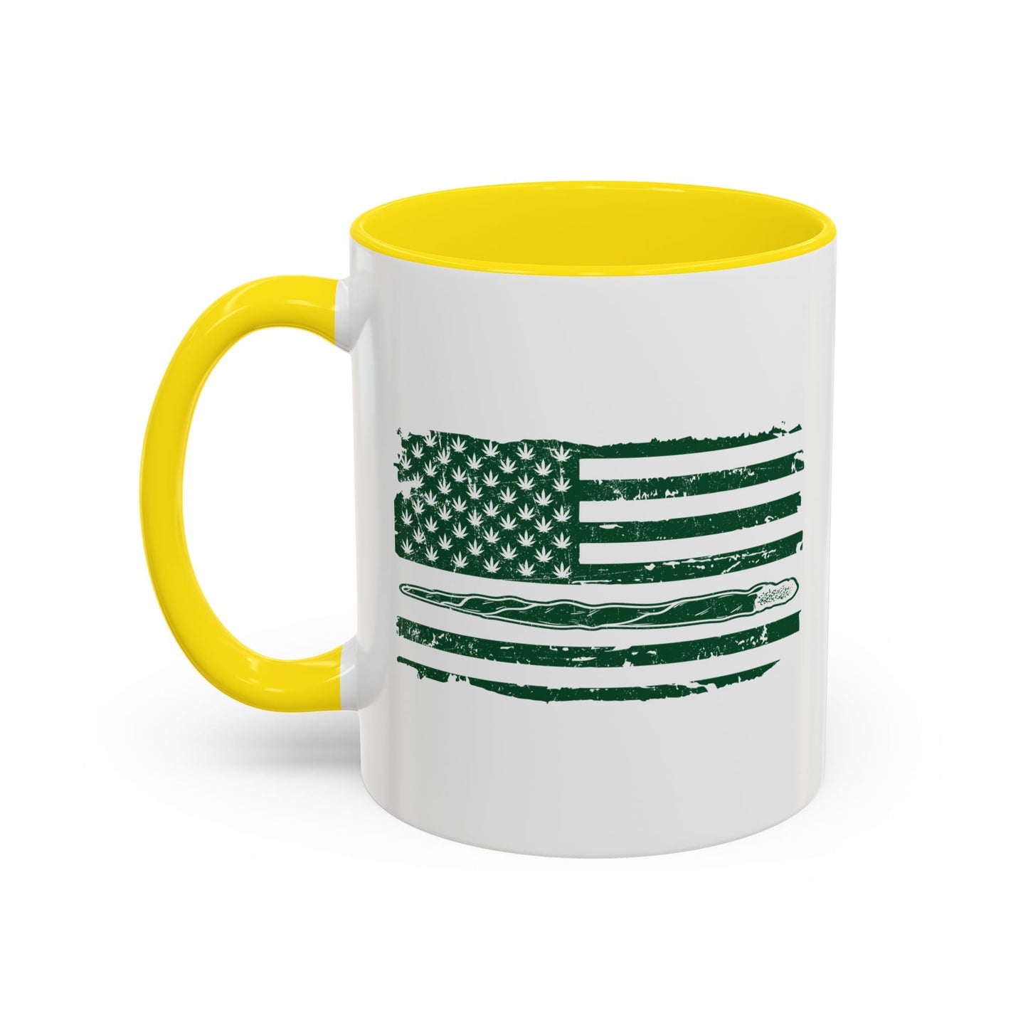 420 FLAG Accent BiColor Funny Sarcastic Mug