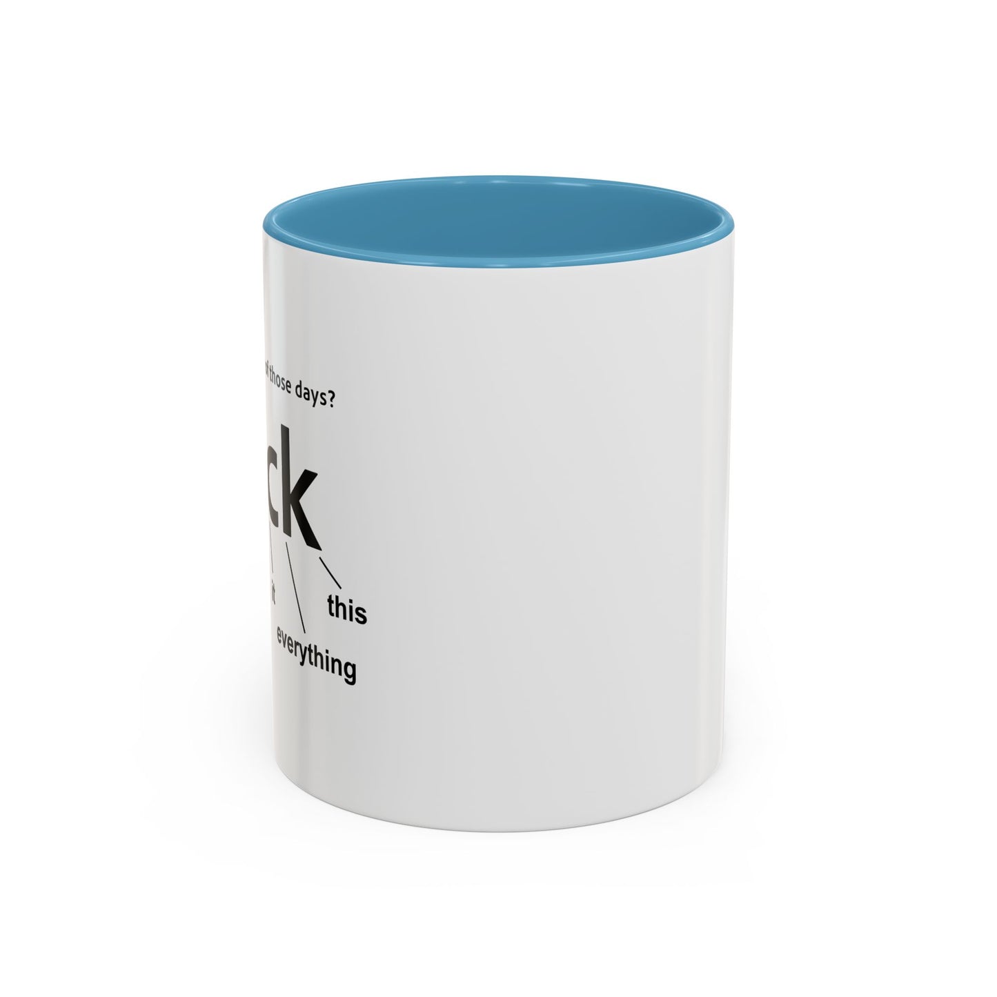 EVER HAVE ONE OF THESE DAYS? Accent BiColor Funny Sarcastic Mug