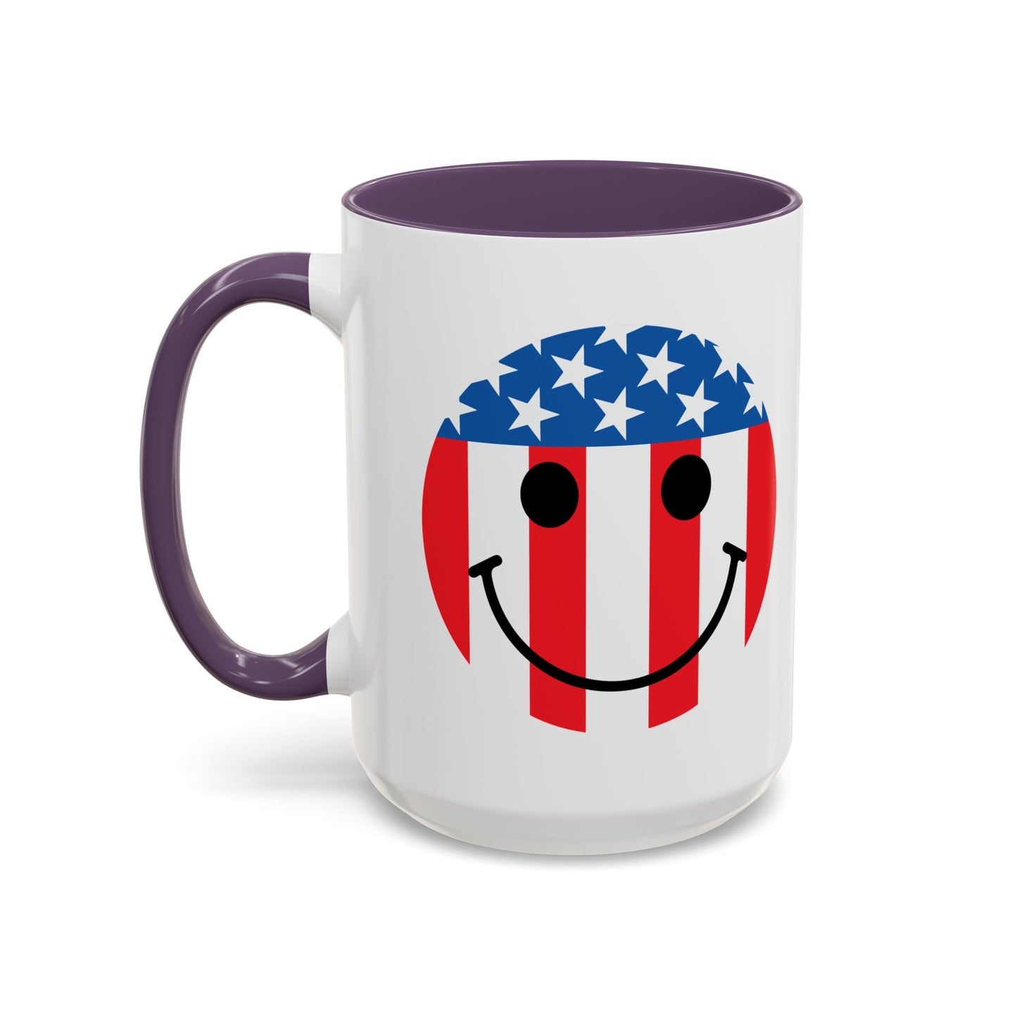 USA SMILY FLAG Accent BiColor Funny Sarcastic Mug