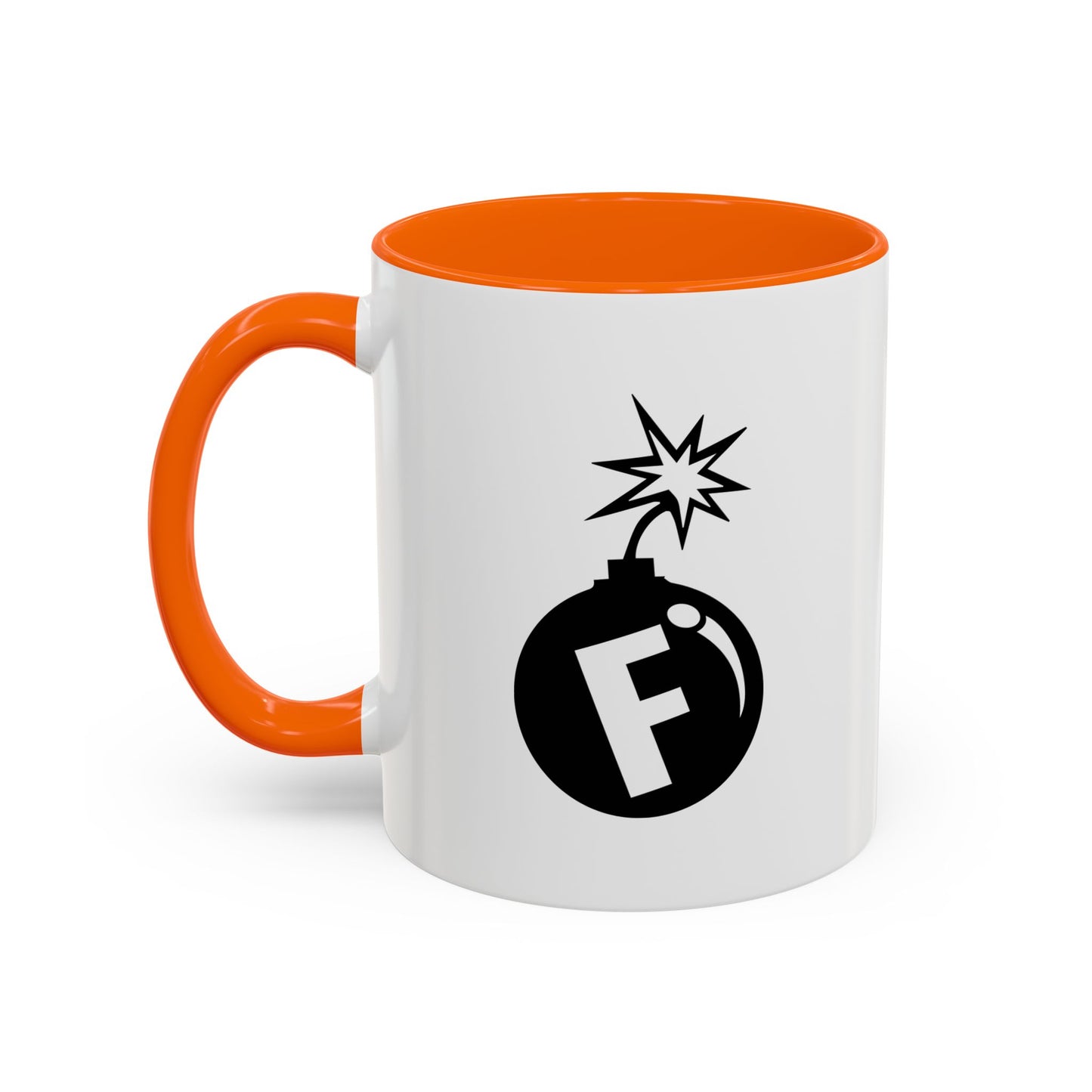 F BOMB Accent BiColor Funny Sarcastic Mug