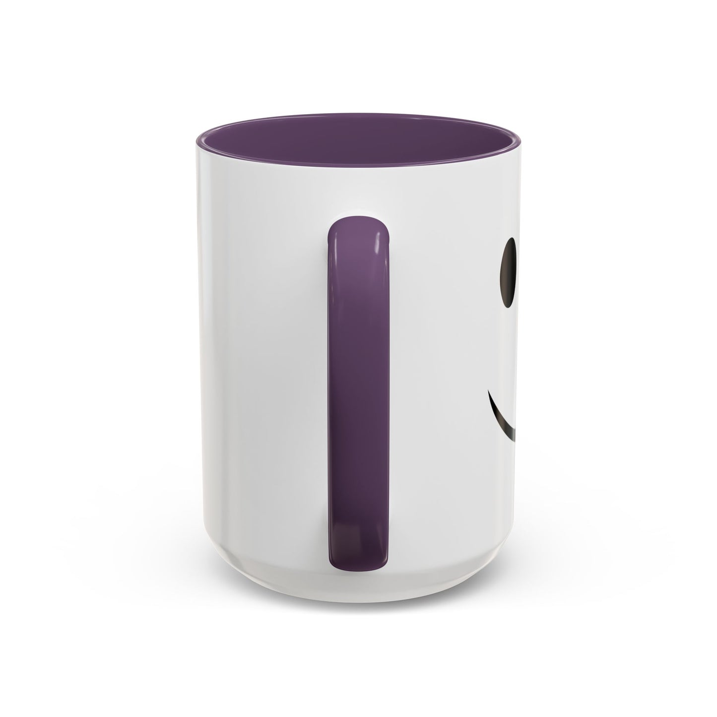 HAPPY SMILE Accent BiColor Funny Sarcastic Mug