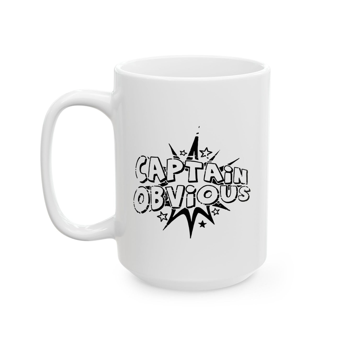 CAPTAIN OBVIOUS FUNNY SARCASTIC MUG