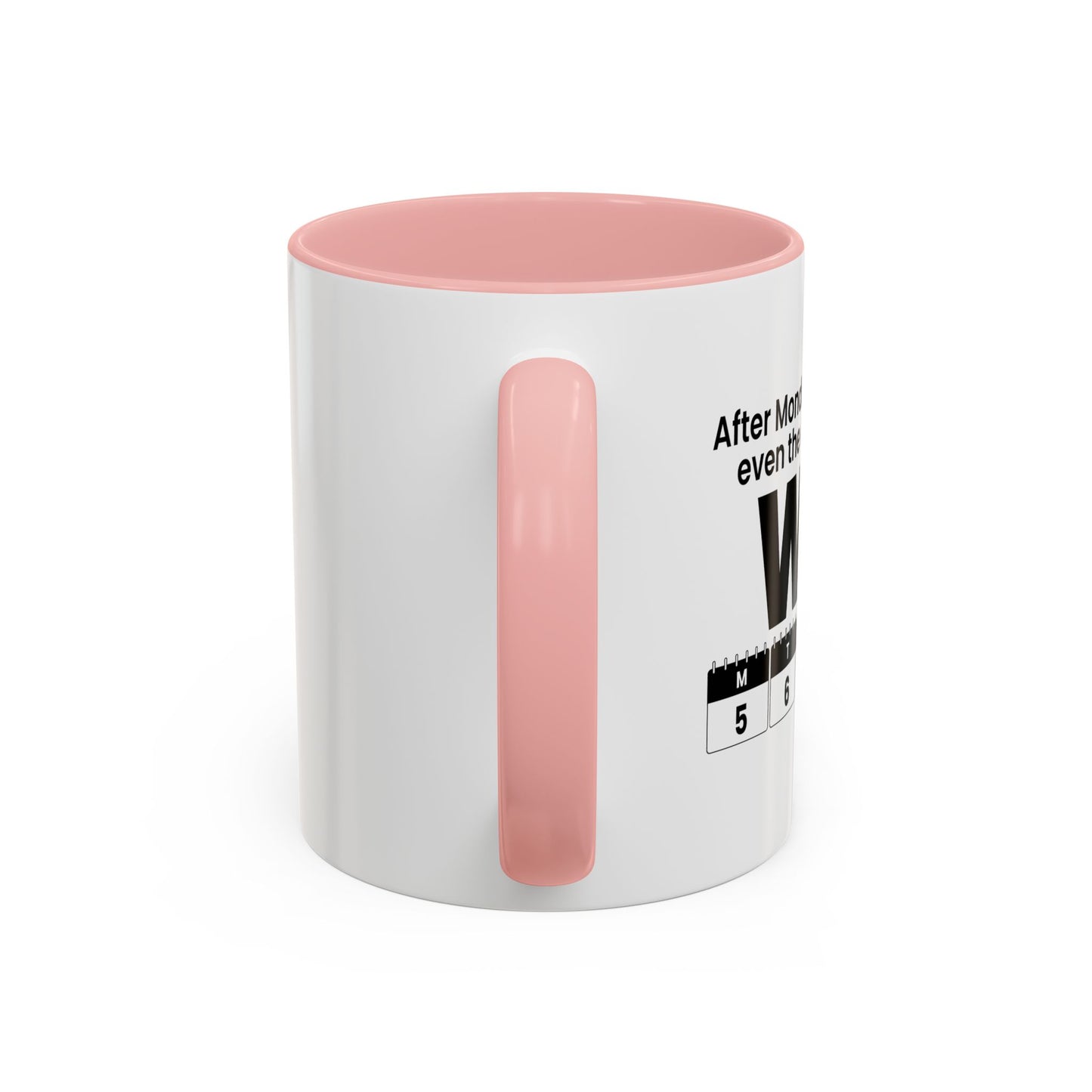 WTF CALENDAR Accent BiColor Funny Sarcastic Mug