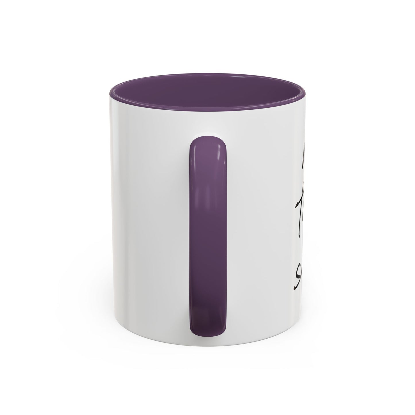 NOT TODAY SATAN Accent BiColor Funny Sarcastic Mug