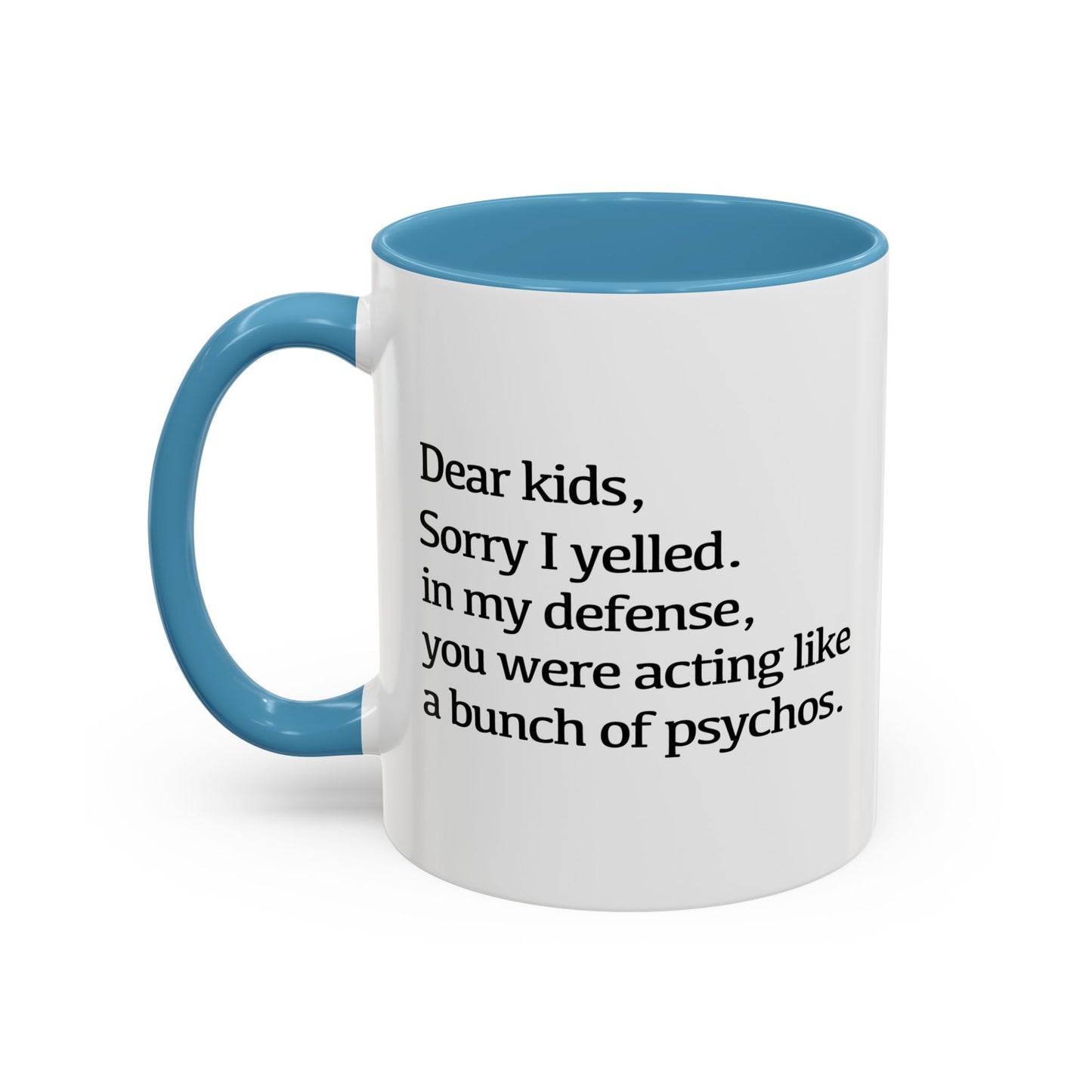 A BUNCH OF PSYCHOS Accent BiColor Funny Sarcastic Mug