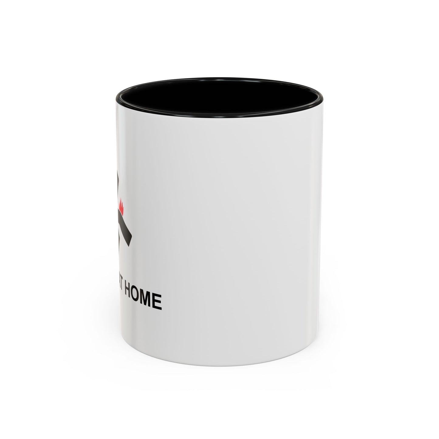 I TRIED IT AT HOME Accent BiColor Funny Sarcastic Mug