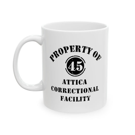 ATTICA CORRECTIONAL FACILITY FUNNY SARCASTIC WHITE MUG