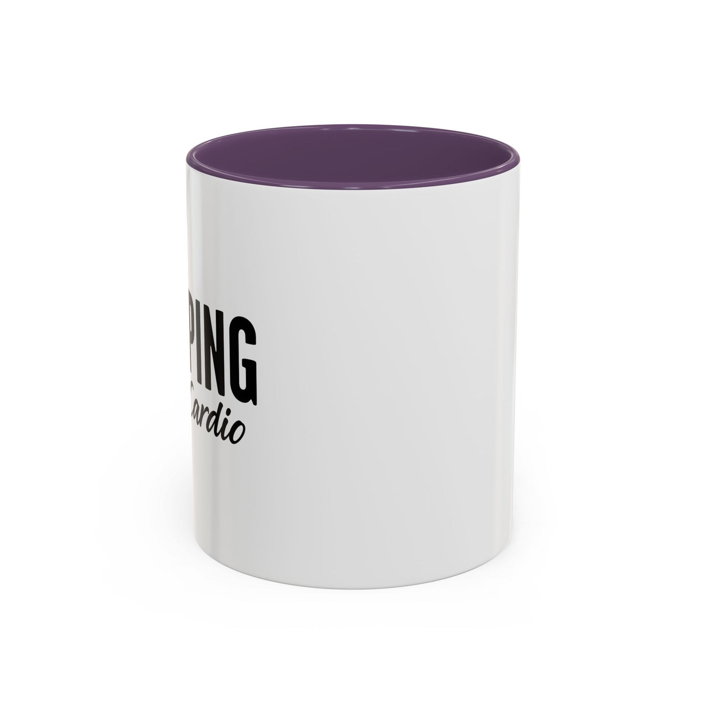 SHOPPING IS MY CARDIO Accent BiColor Funny Sarcastic Mug