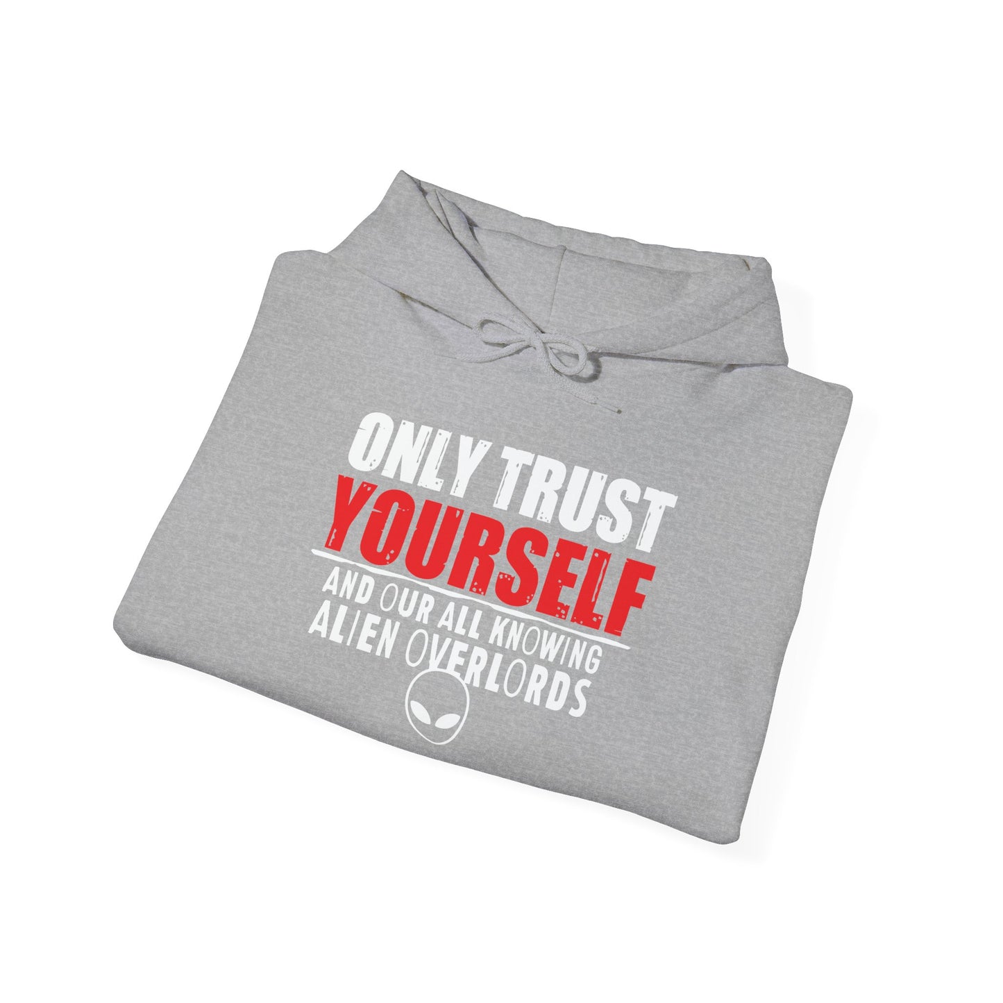 TRUST YOURSELF - Premium Unisex Funny Sarcastic Black Hoodie Sweatshirt