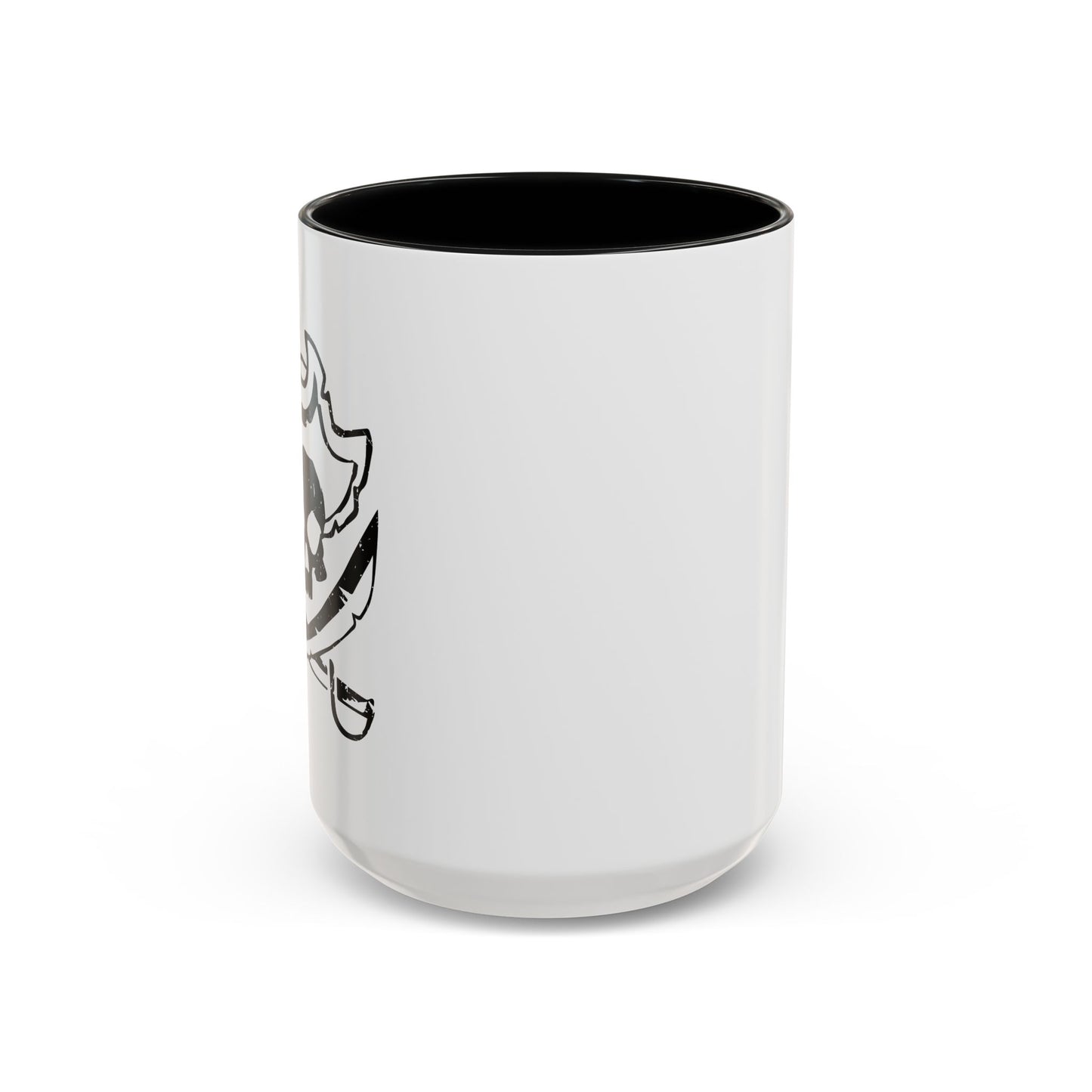 SCARED SKULL Accent BiColor Funny Sarcastic Mug