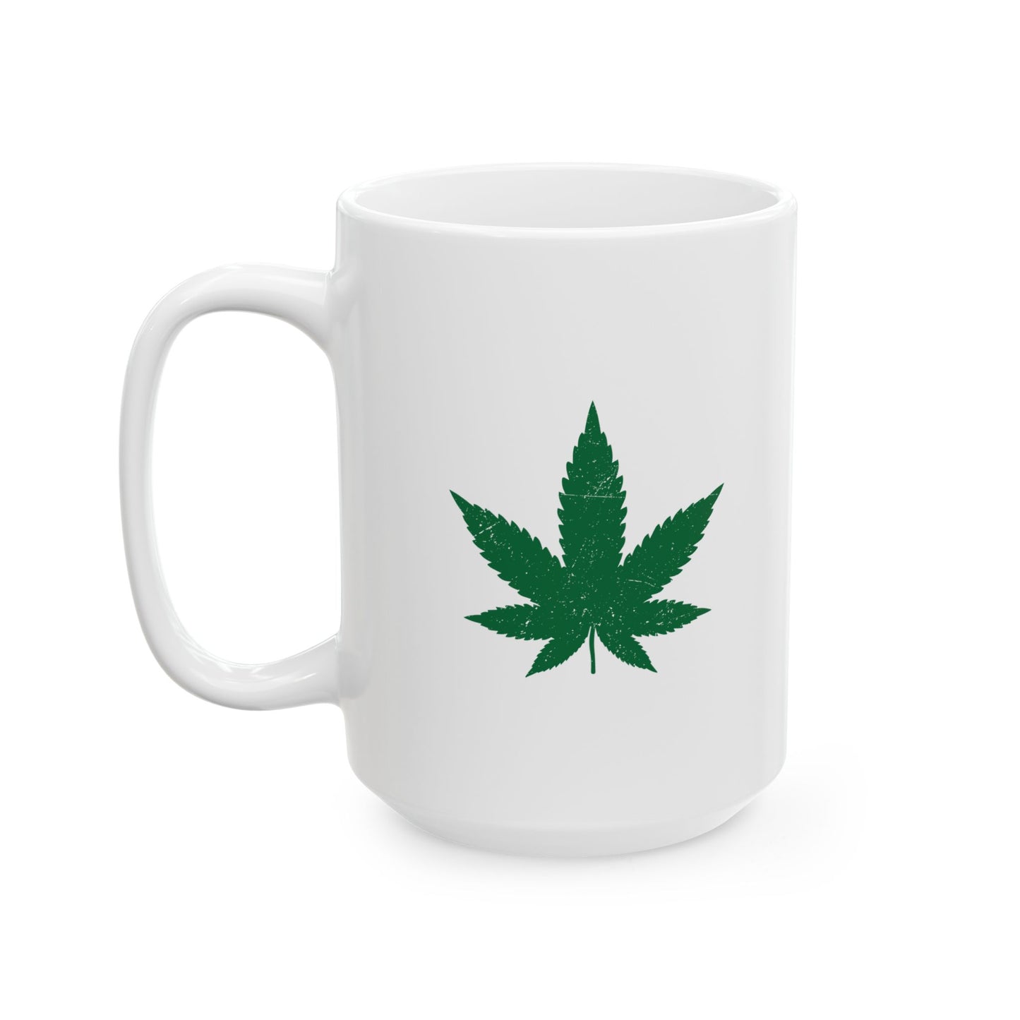 SINGLE LEAF FUNNY SARCASTIC WHITE MUG