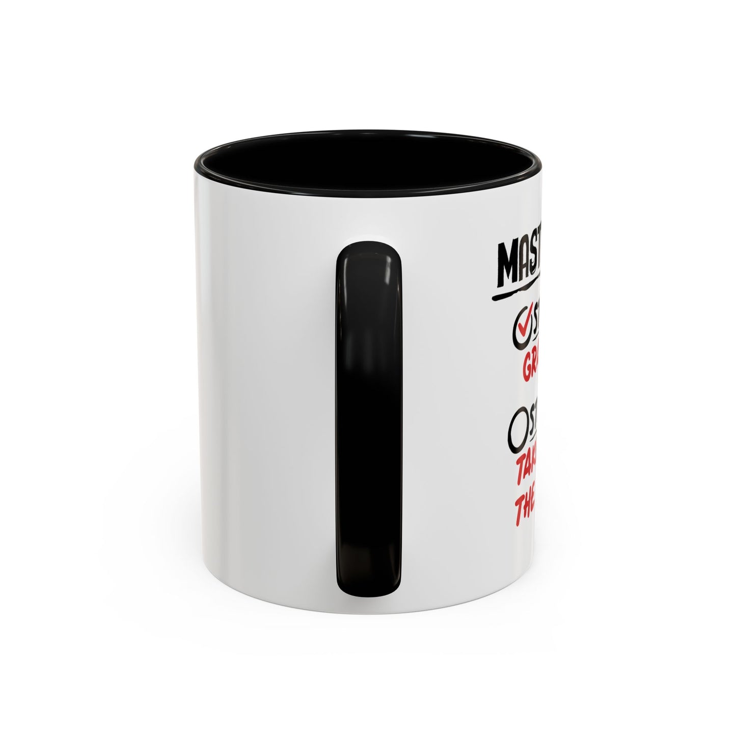 MASTER PLAN Accent BiColor Funny Sarcastic Mug