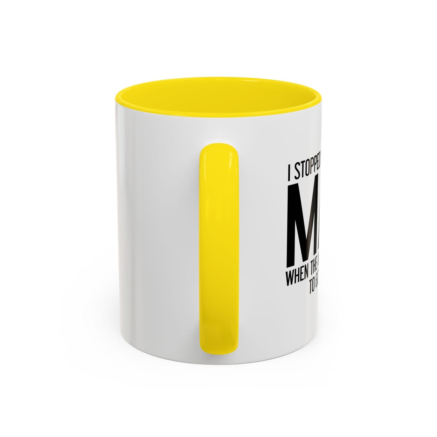 I STOPPED UNDERSTANDING MATH Accent BiColor Funny Sarcastic Mug