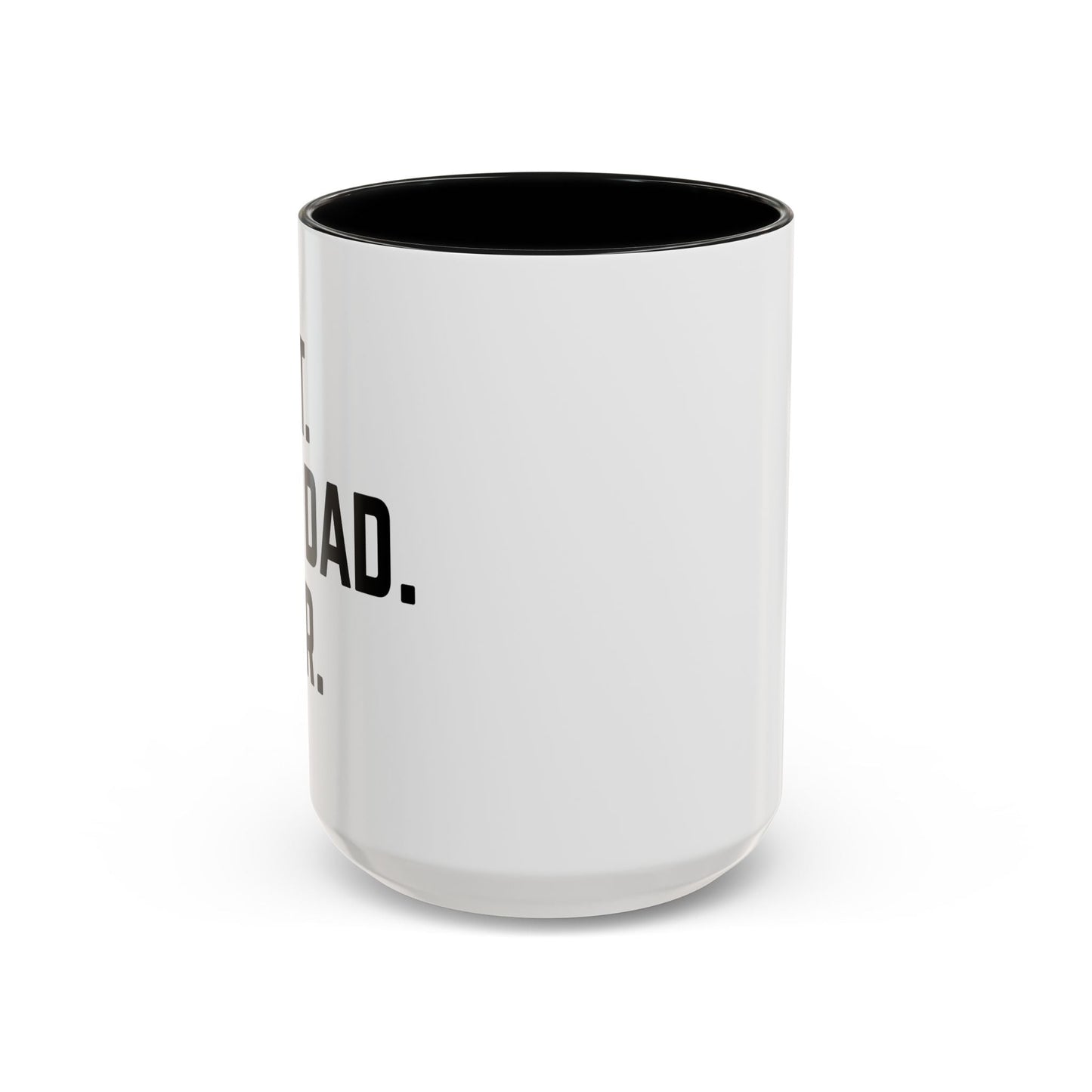 BEST CAT DAD EVER Accent BiColor Funny Sarcastic Mug