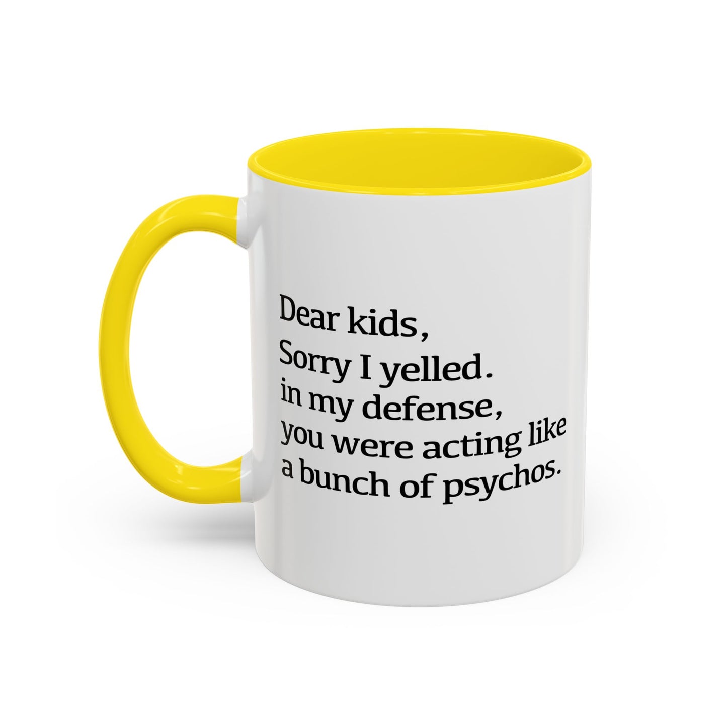 A BUNCH OF PSYCHOS Accent BiColor Funny Sarcastic Mug