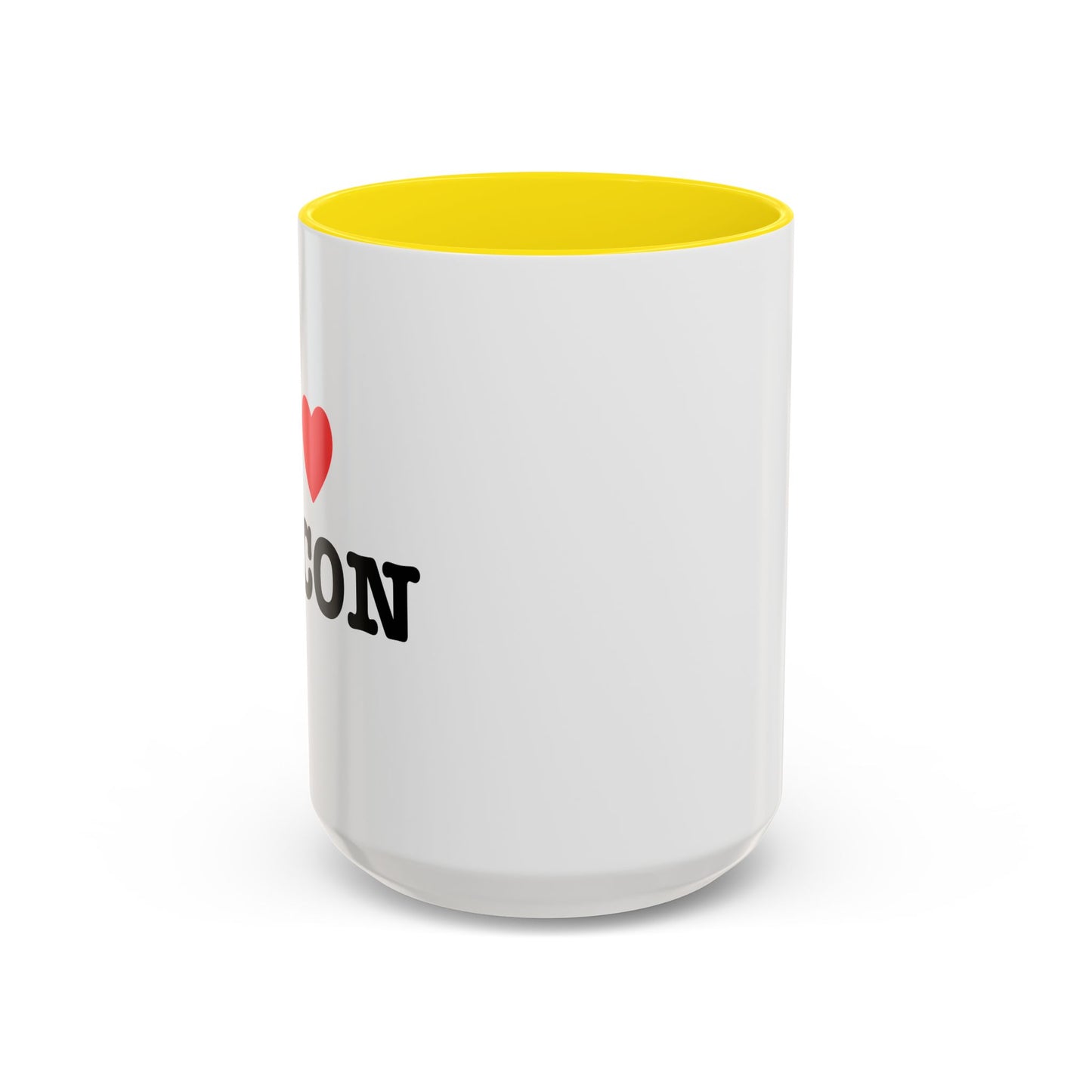 I LOVE BACON Accent BiColor Funny Sarcastic Mug