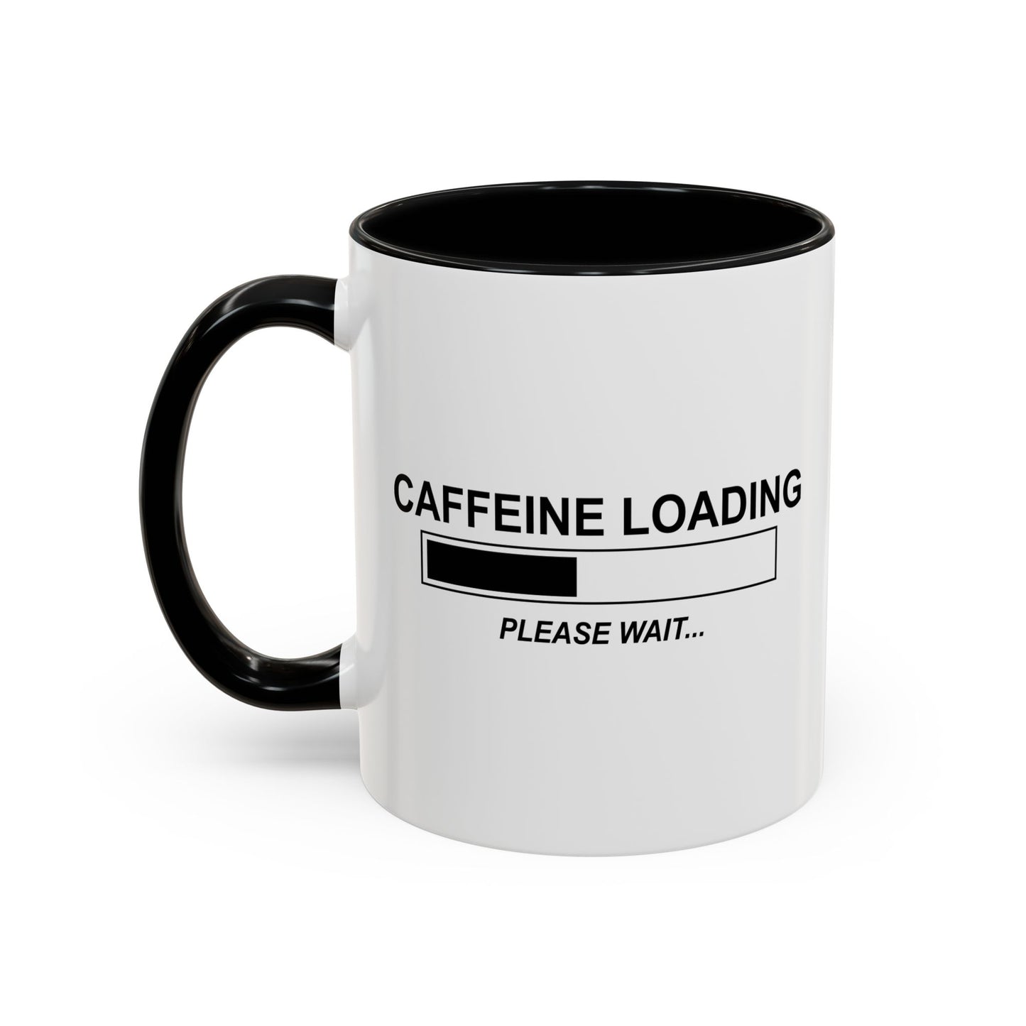 CAFFEINE LOADING Accent BiColor Funny Sarcastic Mug