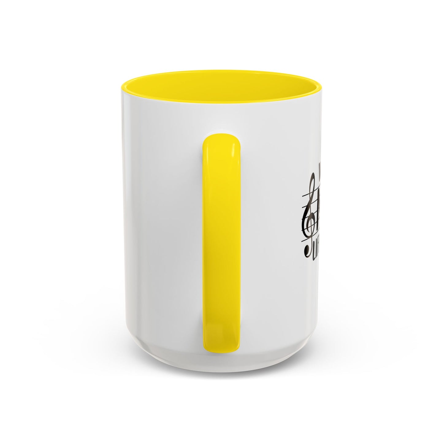 WITHOUT MUSIC LIFE WOULD B b Accent BiColor Funny Sarcastic Mug