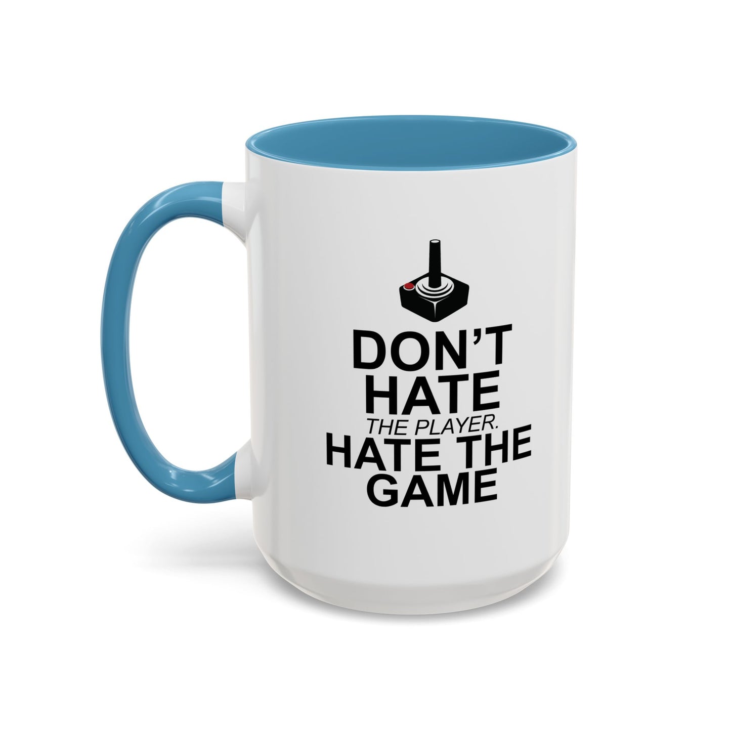 HATE THE GAME Accent BiColor Funny Sarcastic Mug