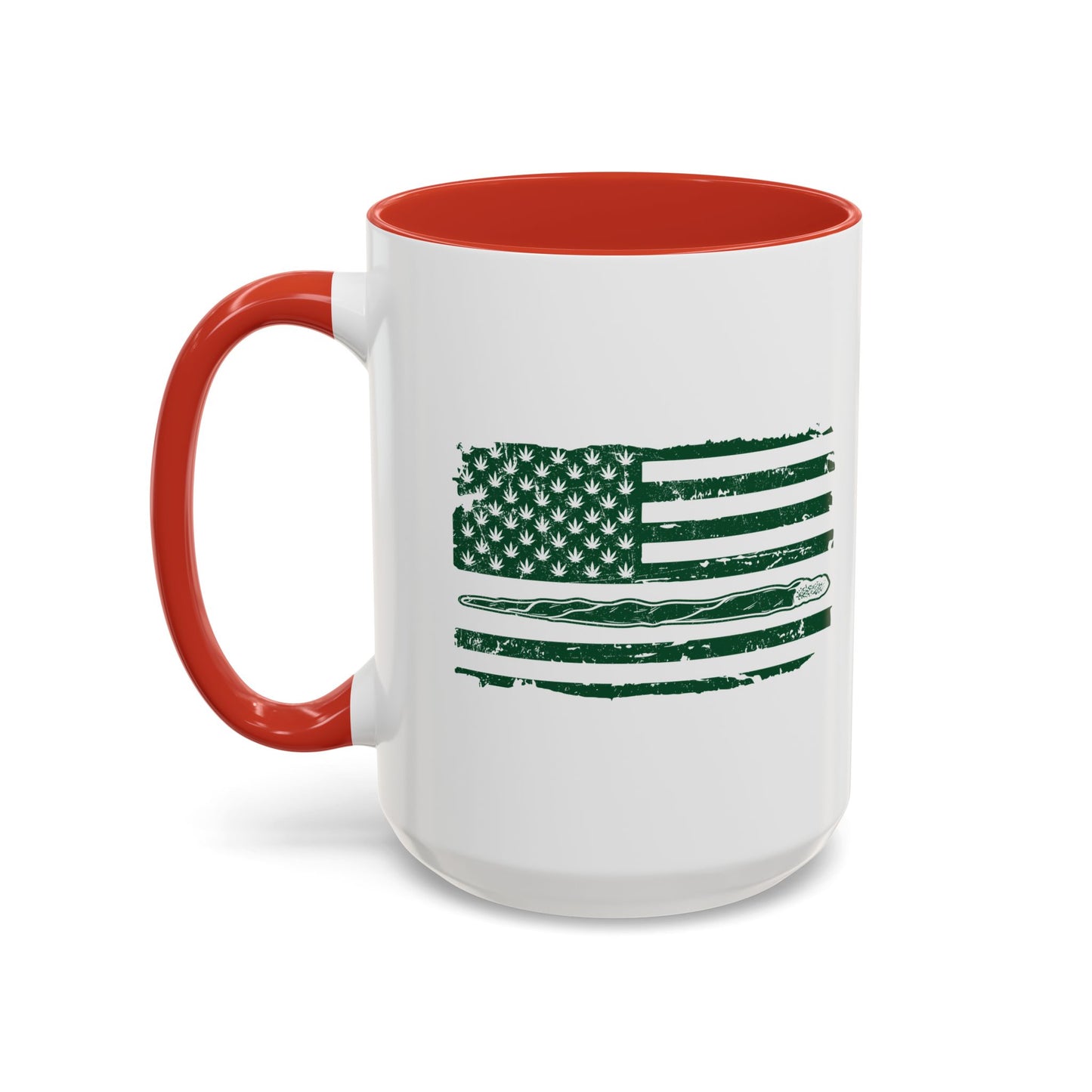 420 FLAG Accent BiColor Funny Sarcastic Mug