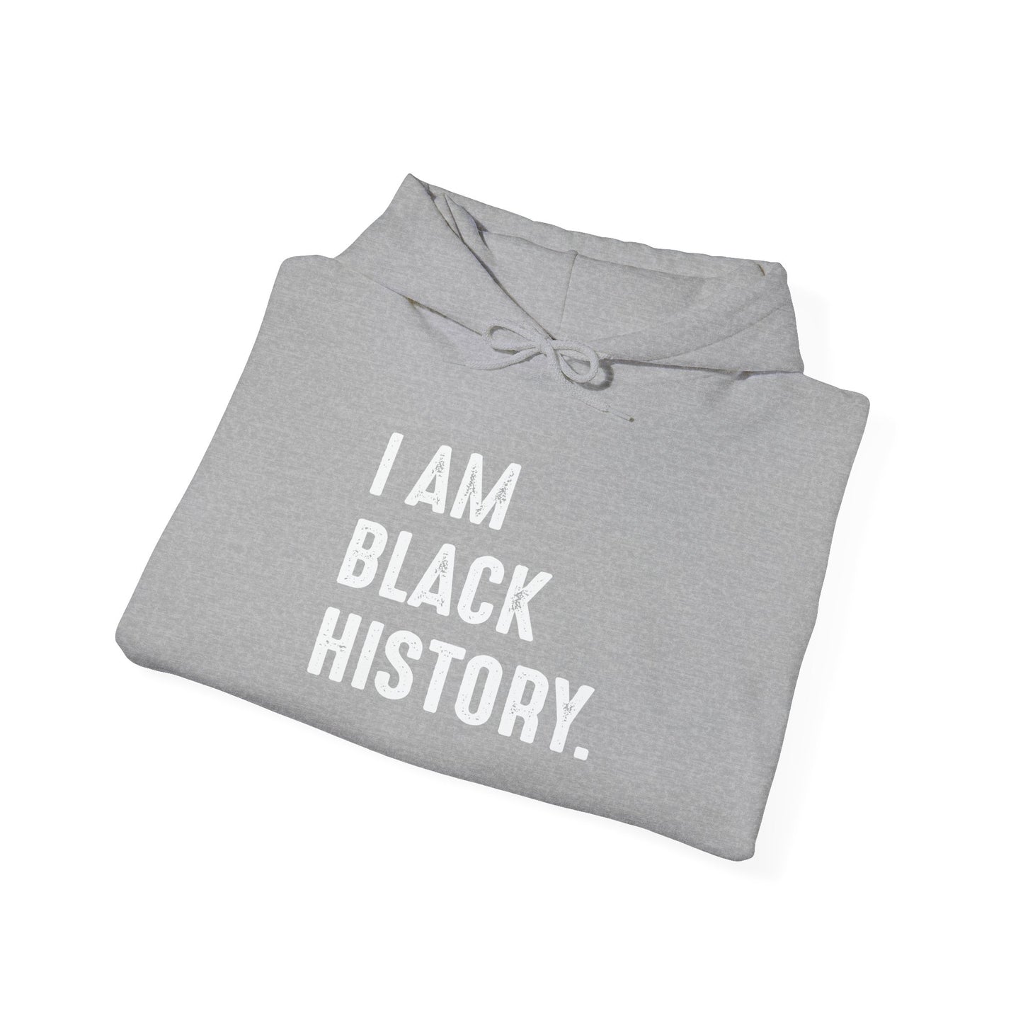 I AM BLACK HISTORY - Premium Unisex Funny Sarcastic Black Hoodie Sweatshirt