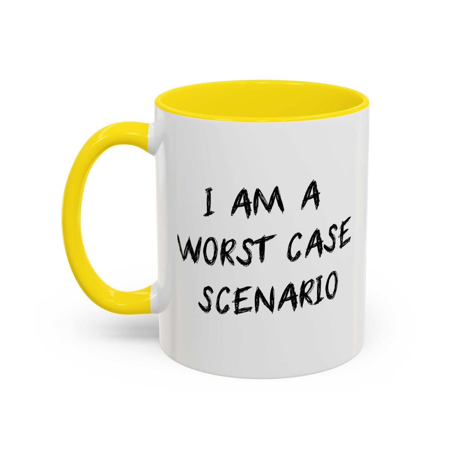 I AM WORST CASE SCENARIO Accent BiColor Funny Sarcastic Mug