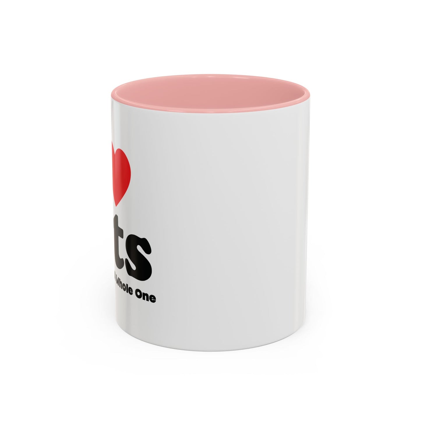 I LOVE CATS, BUT I CAN'T EAT A WHOLE ONE Accent BiColor Funny Sarcastic Mug