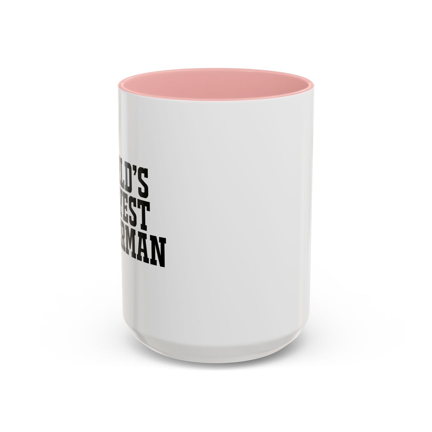 WORLD'S OKAYEST FISHERMAN Accent BiColor Funny Sarcastic Mug