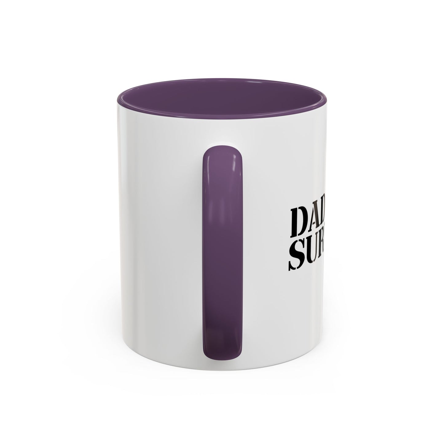 DAD JOKE SURVIVOR Accent BiColor Funny Sarcastic Mug