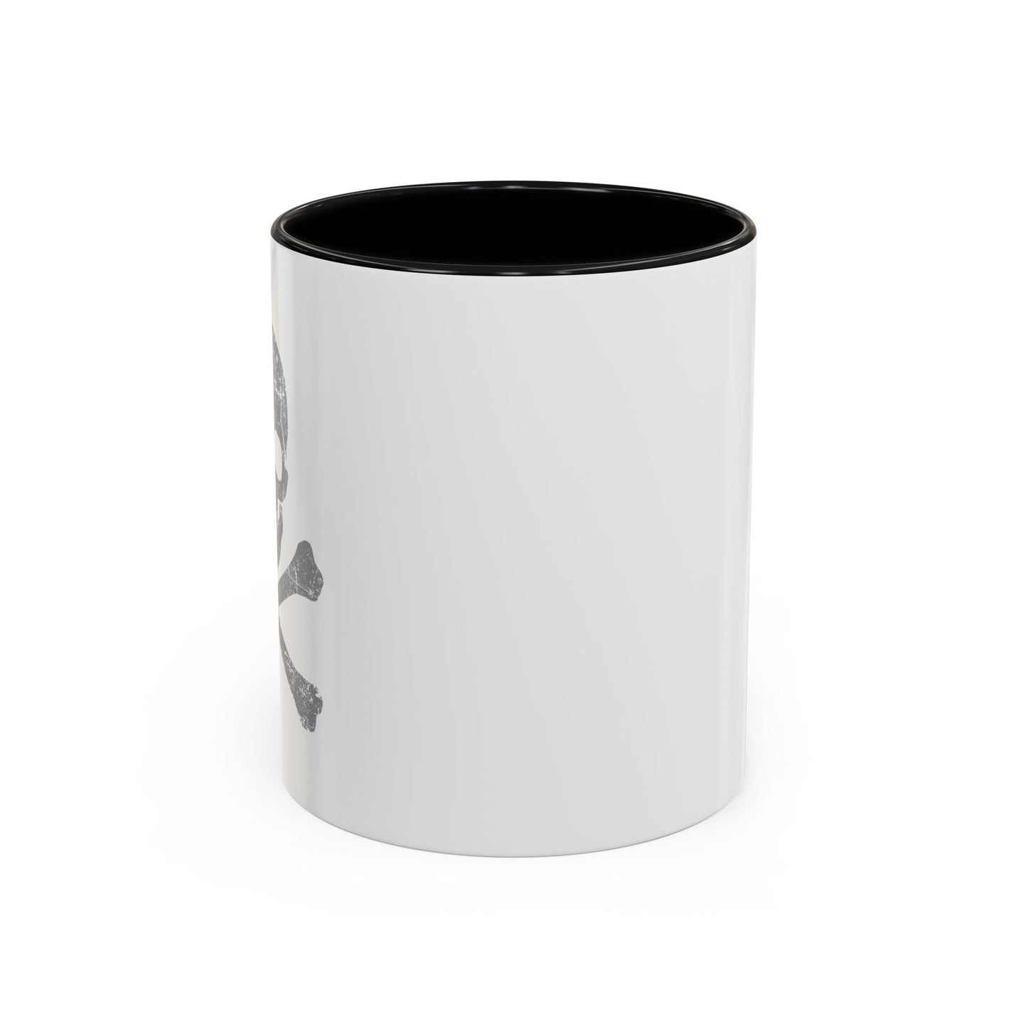 GRAY SKULL BONES Accent BiColor Funny Sarcastic Mug