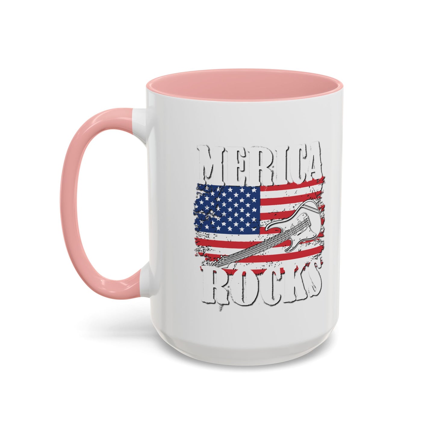 MERICA ROCKS Accent BiColor  Mug