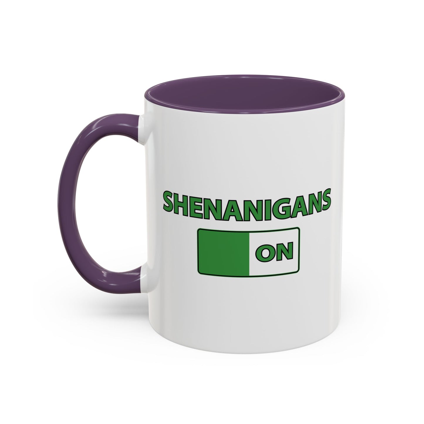 SHENANIGANS ON Accent BiColor Funny Sarcastic Mug