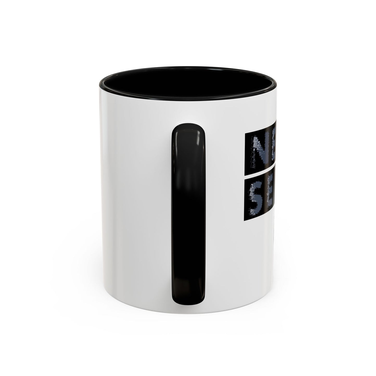 NEVER SETTLE Accent BiColor Funny Sarcastic Mug