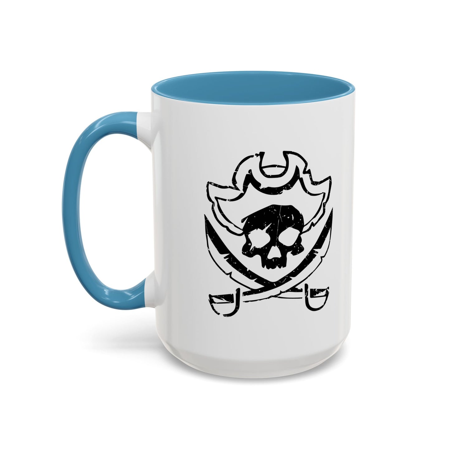 SCARED SKULL Accent BiColor Funny Sarcastic Mug