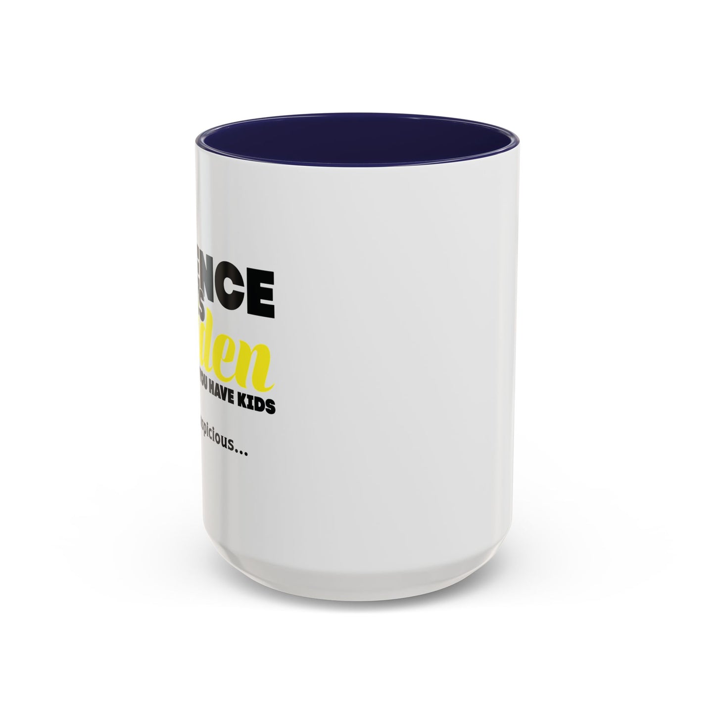 SILENCE IS GOLDEN Accent BiColor Funny Sarcastic Mug