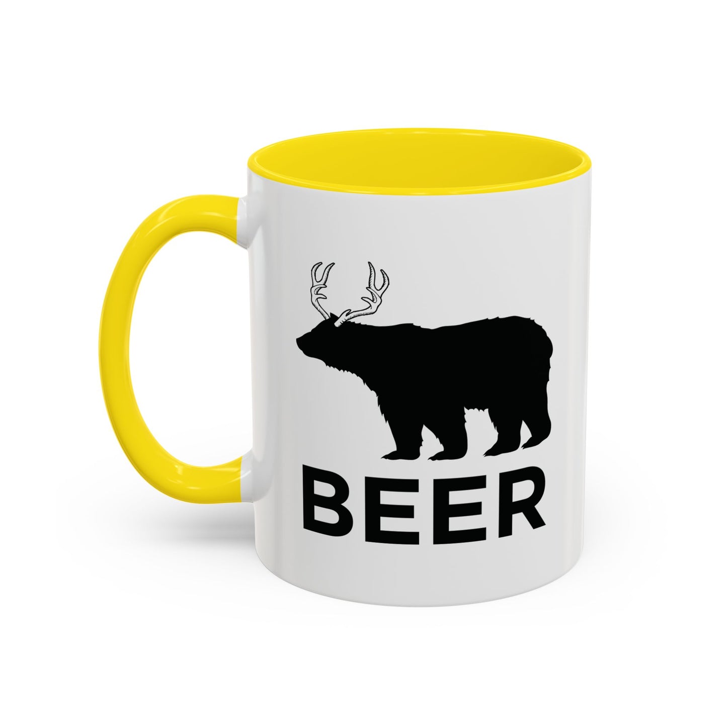 BEER ANIMAL Accent BiColor Funny Sarcastic Mug