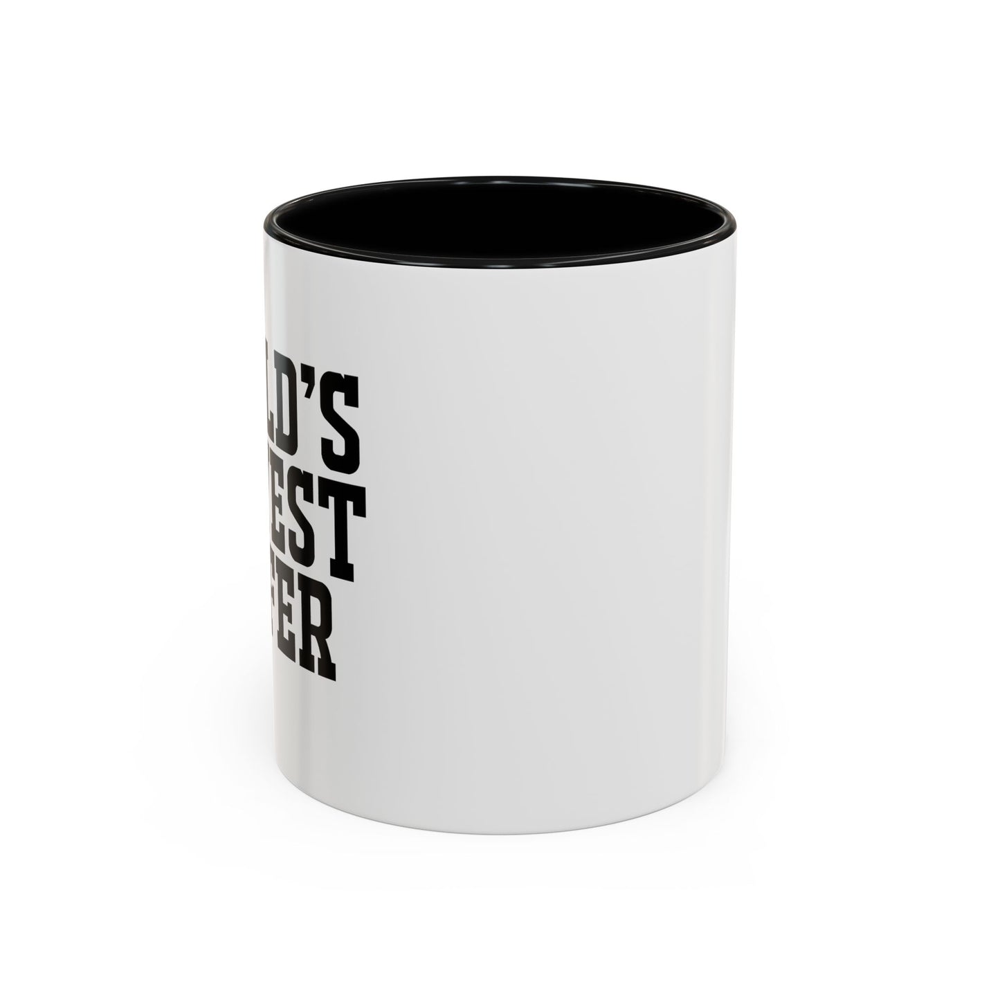 WORLD'S OKAYEST GOLFER Accent BiColor Funny Sarcastic Mug