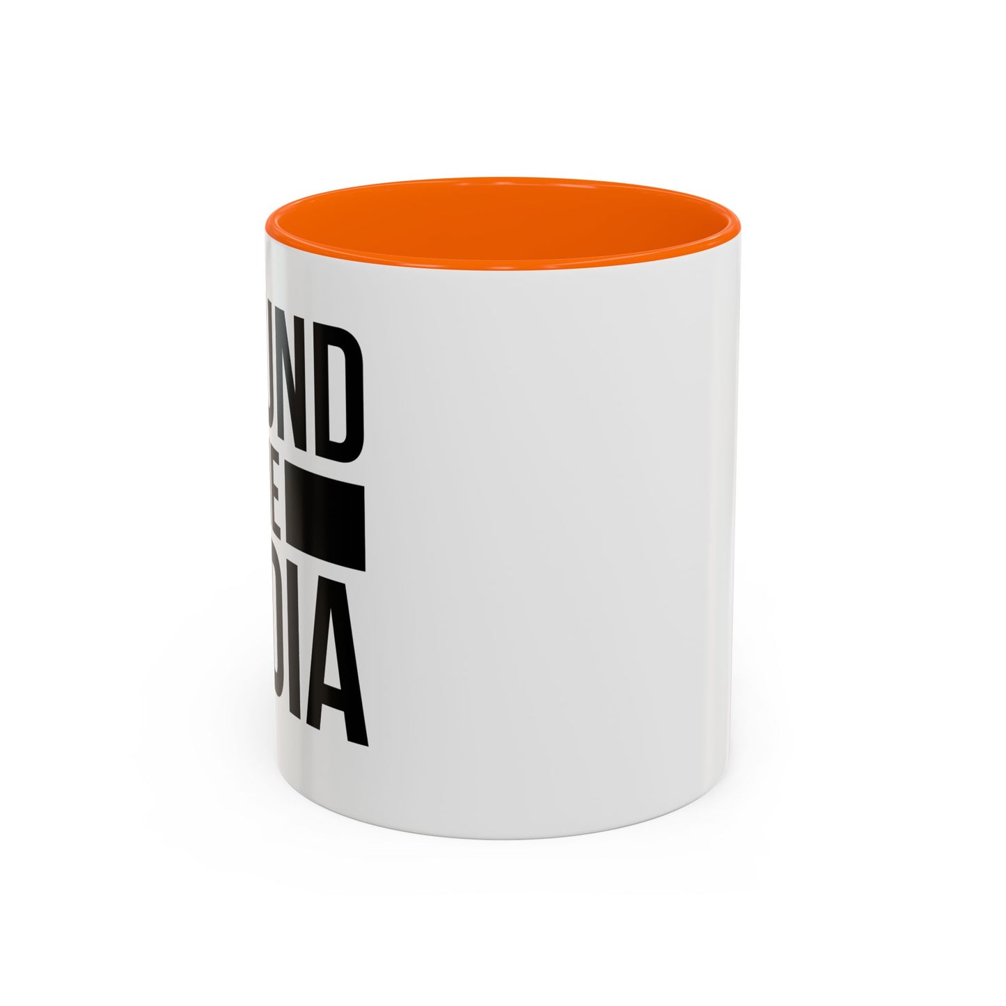 DEFUND THE MEDIA Accent BiColor Funny Sarcastic Mug