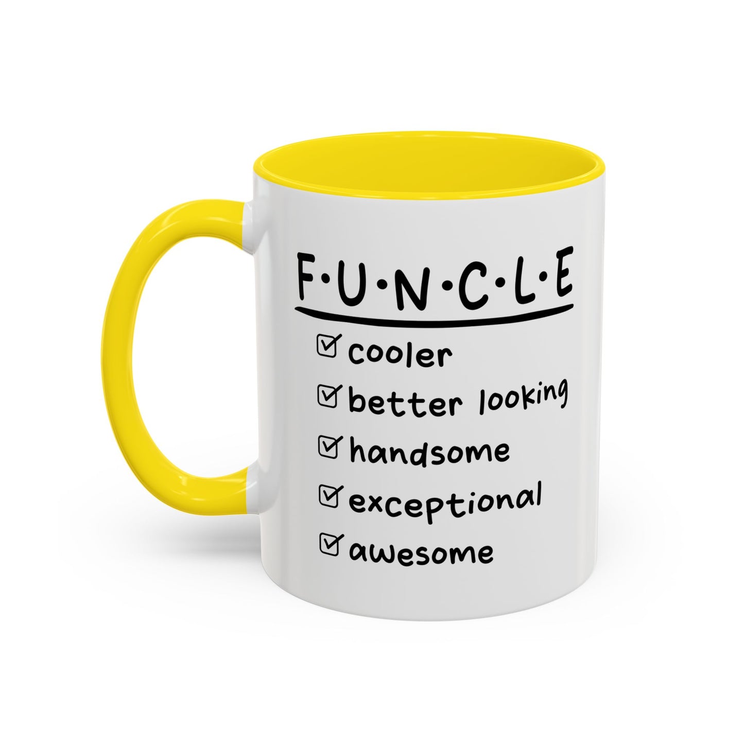 FUNCLE Accent BiColor Funny Sarcastic Mug