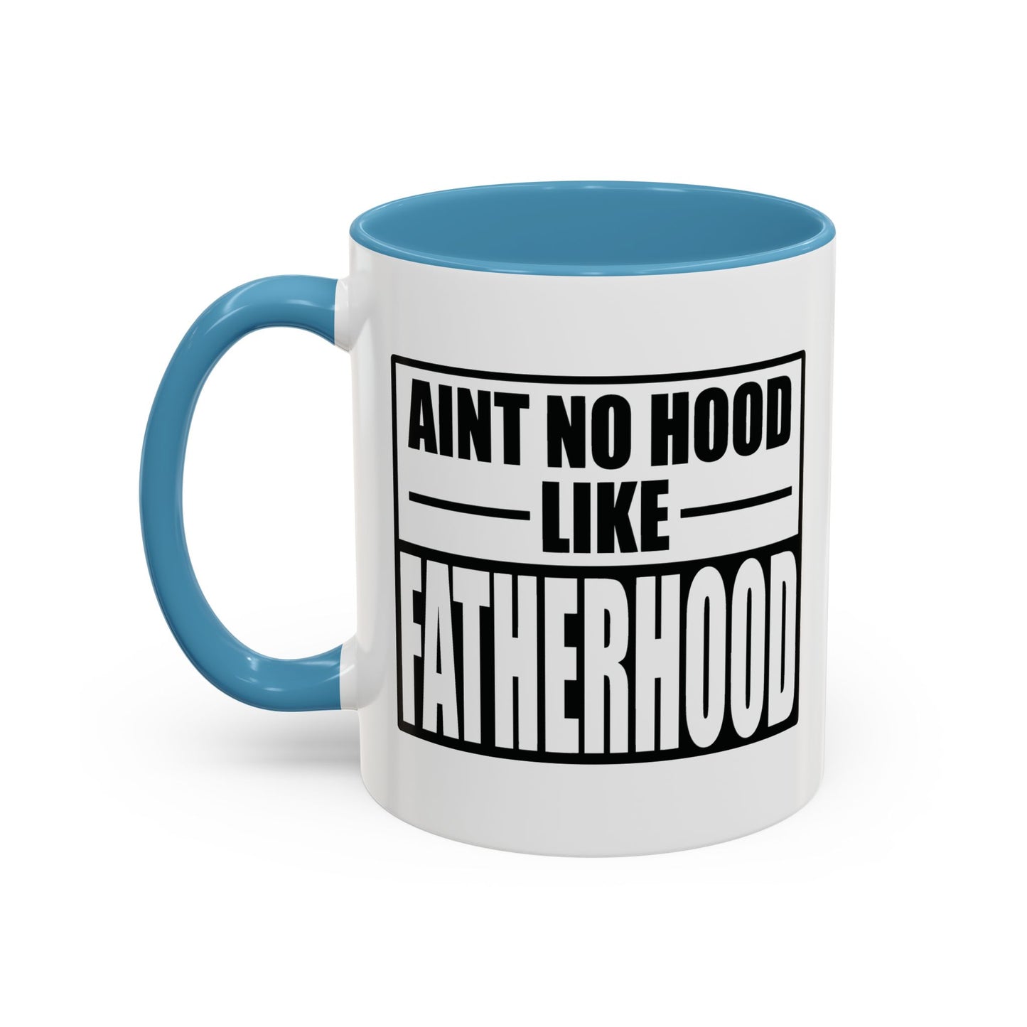 FATHERHOOD Accent BiColor Funny Sarcastic Mug