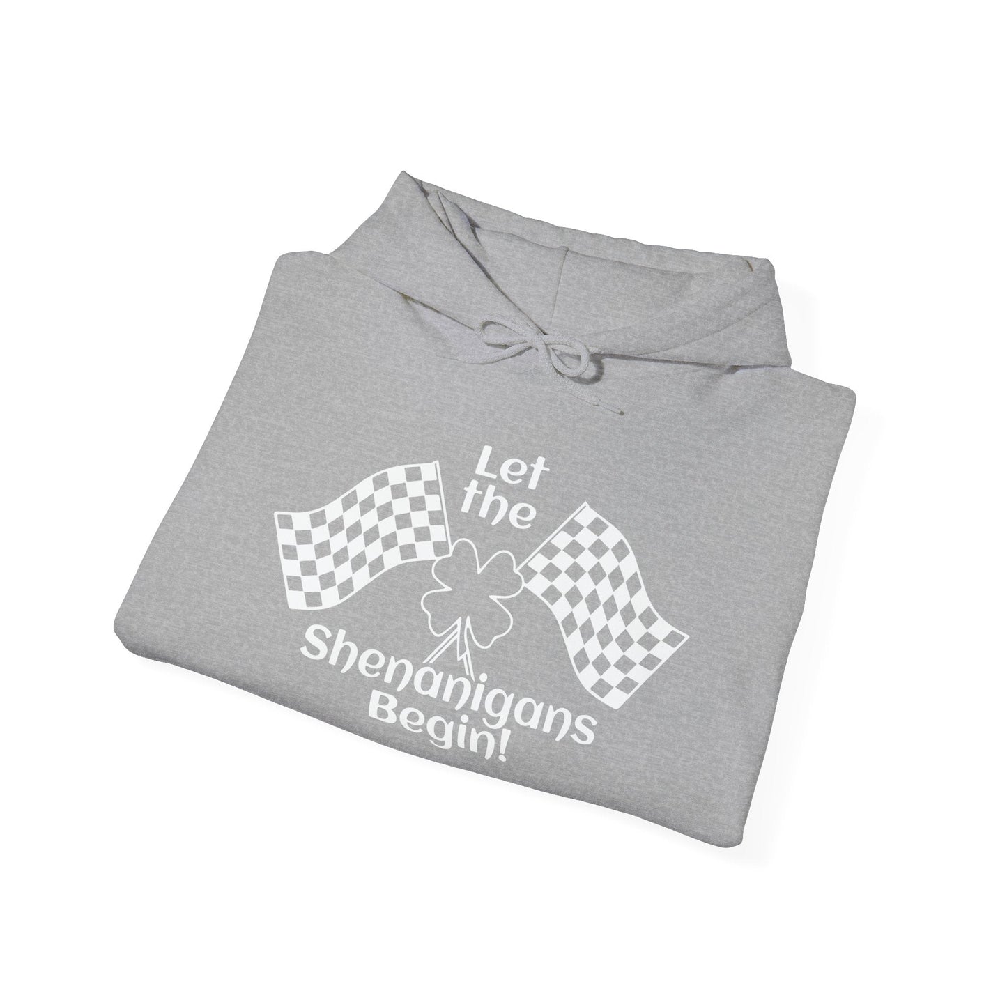 LET THE SHENANIGANS - Premium Unisex Funny Sarcastic Black Hoodie Sweatshirt