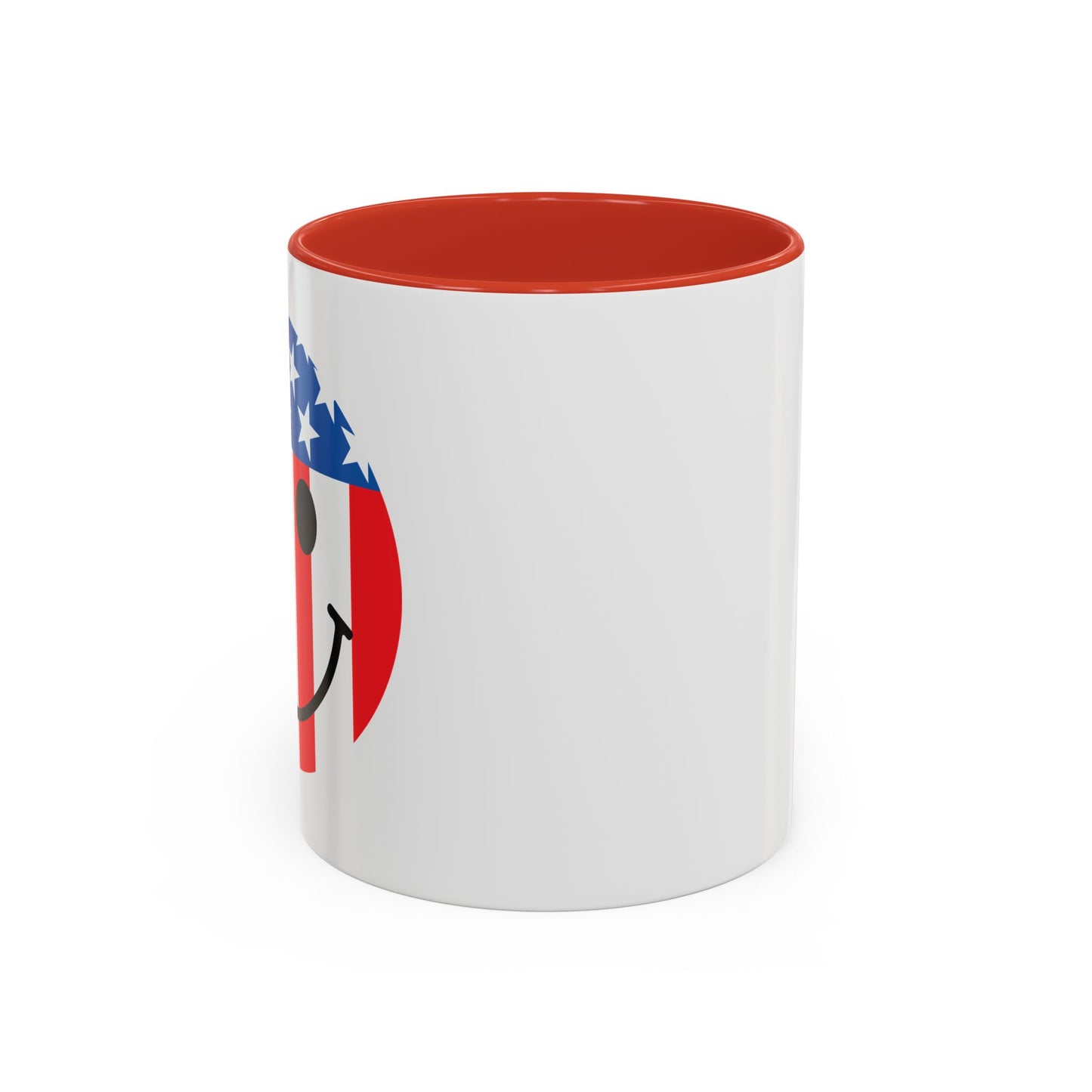 USA SMILY FLAG Accent BiColor Funny Sarcastic Mug