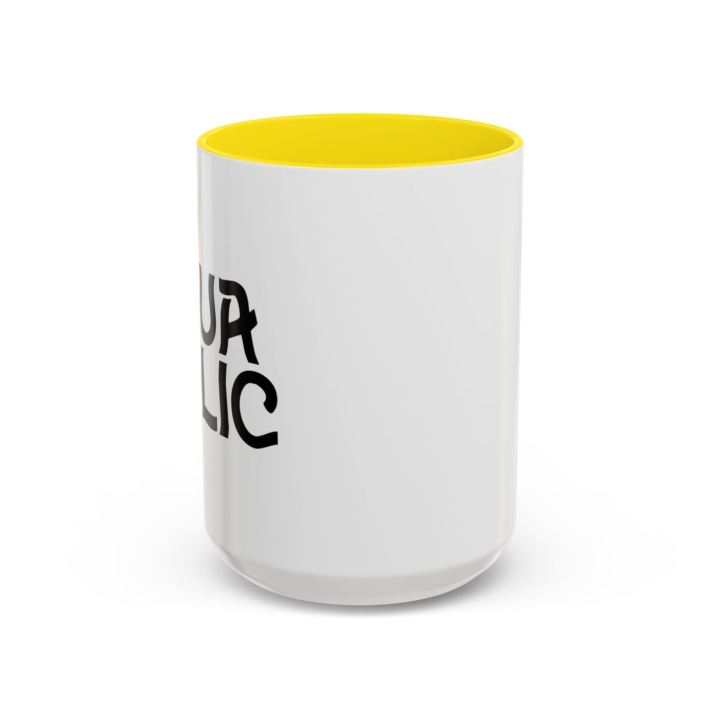 AQUAHOLIC Accent BiColor Funny Sarcastic Mug