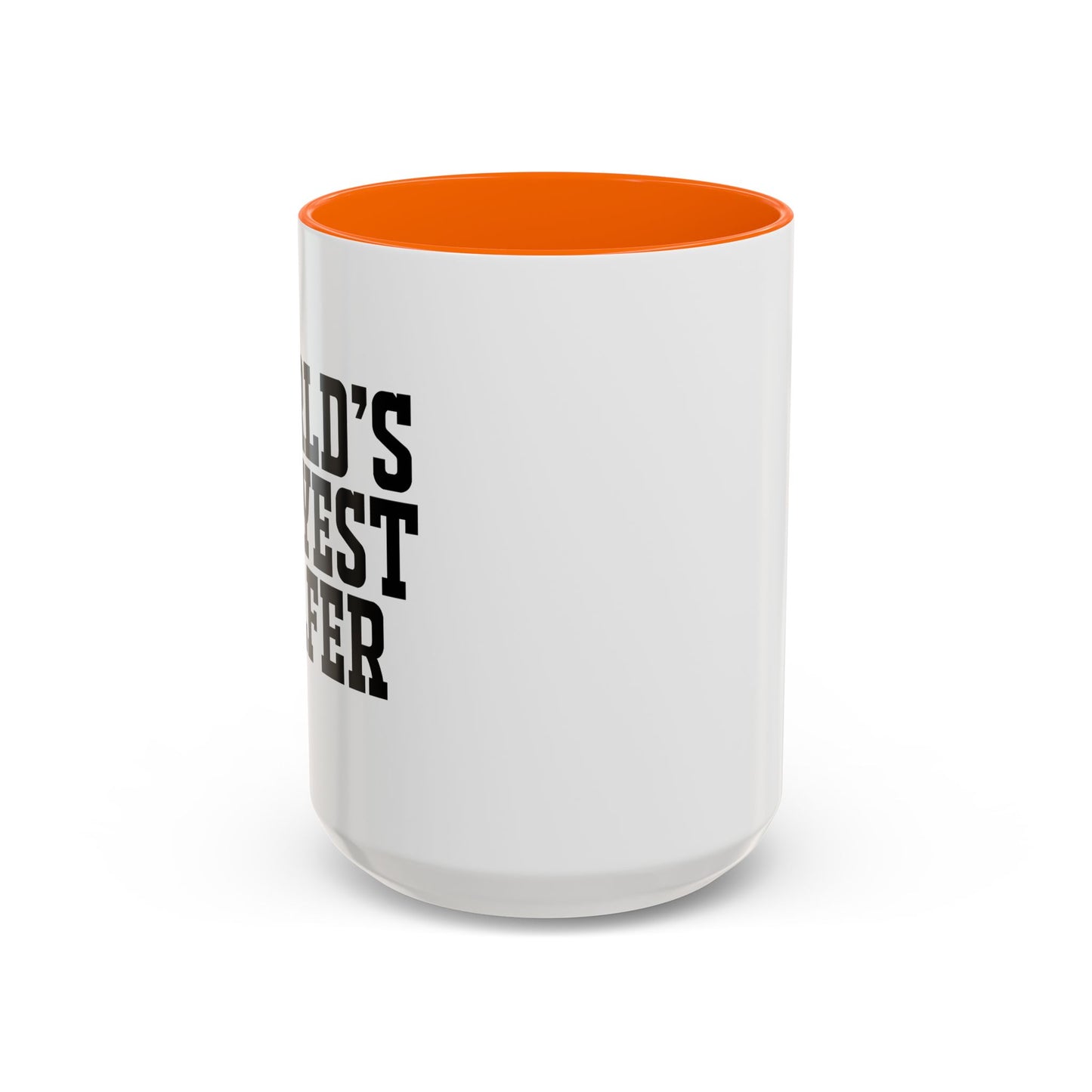 WORLD'S OKAYEST GOLFER Accent BiColor Funny Sarcastic Mug