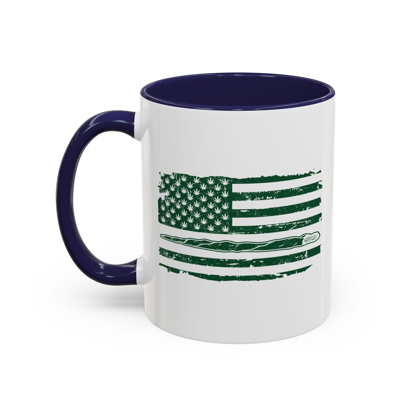 420 FLAG Accent BiColor Funny Sarcastic Mug