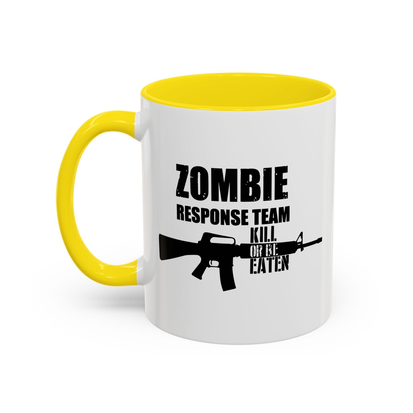 ZOMBIE RESPONSE TEAM Accent BiColor Funny Sarcastic Mug