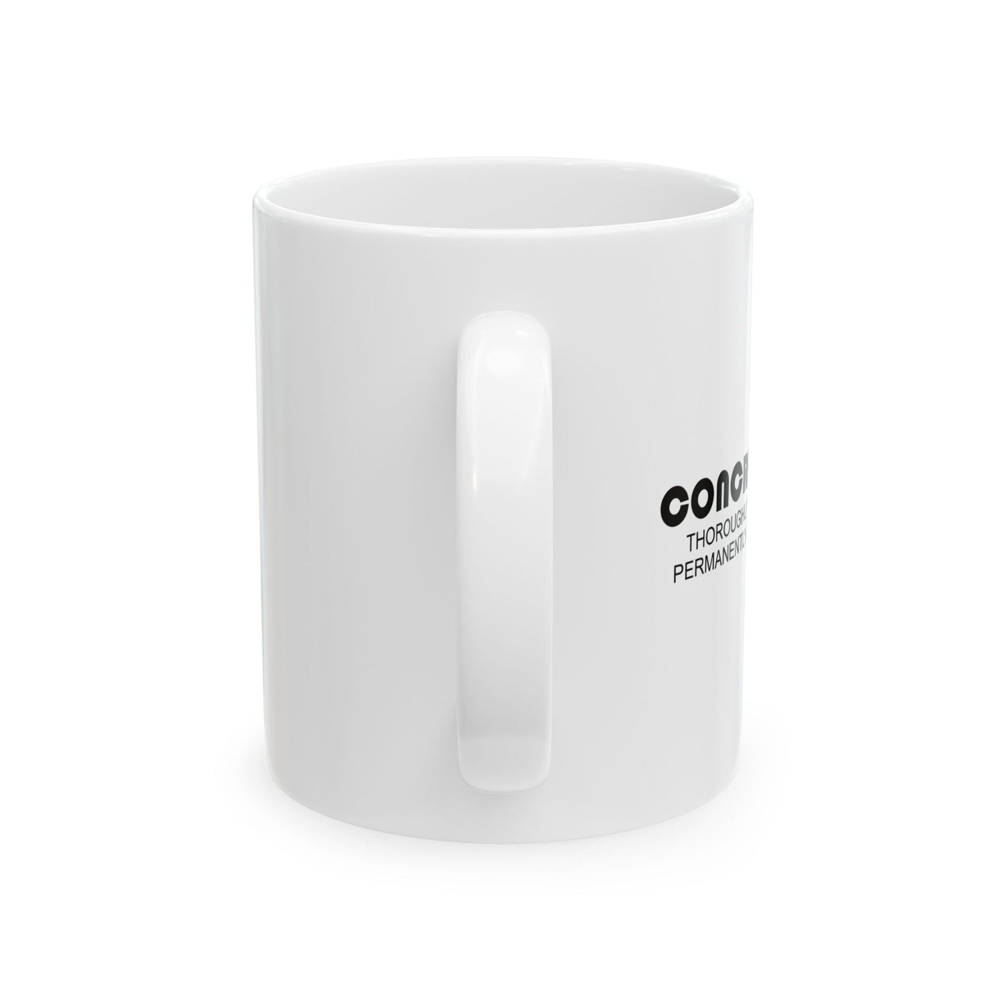 CONCRETE DAD FUNNY SARCASTIC WHITE MUG